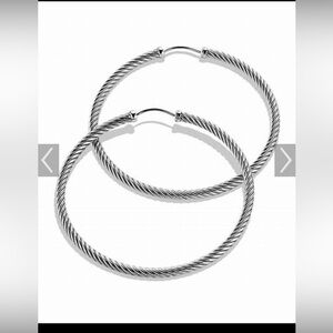 David Yurman Classic Cable Hoop Earrings XL